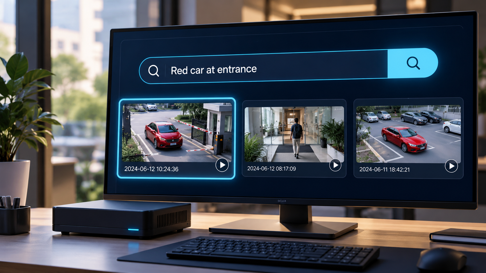 Concept Nabik monitoring display and compact local processing hardware