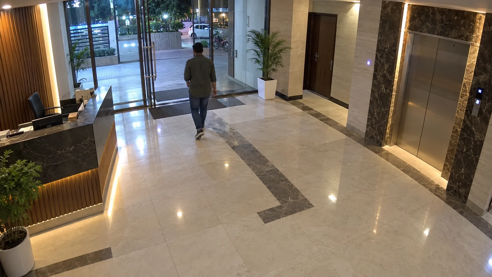 Concept recording view from Lobby